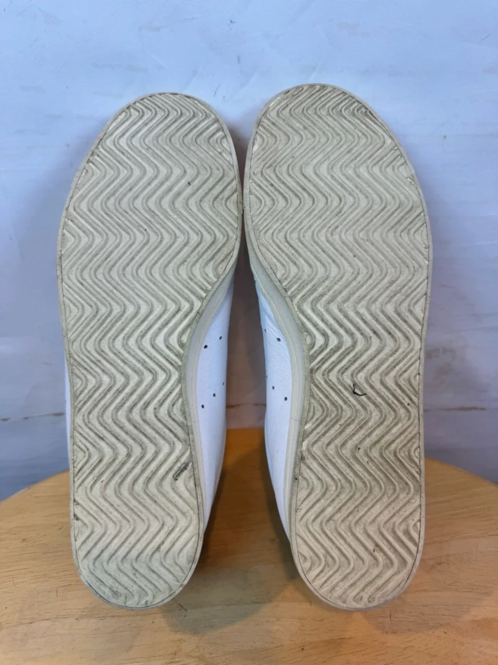 Adidas | White Leather Lacombe Lace-Up Sneaker, 8.5 - Picture 11 of 12